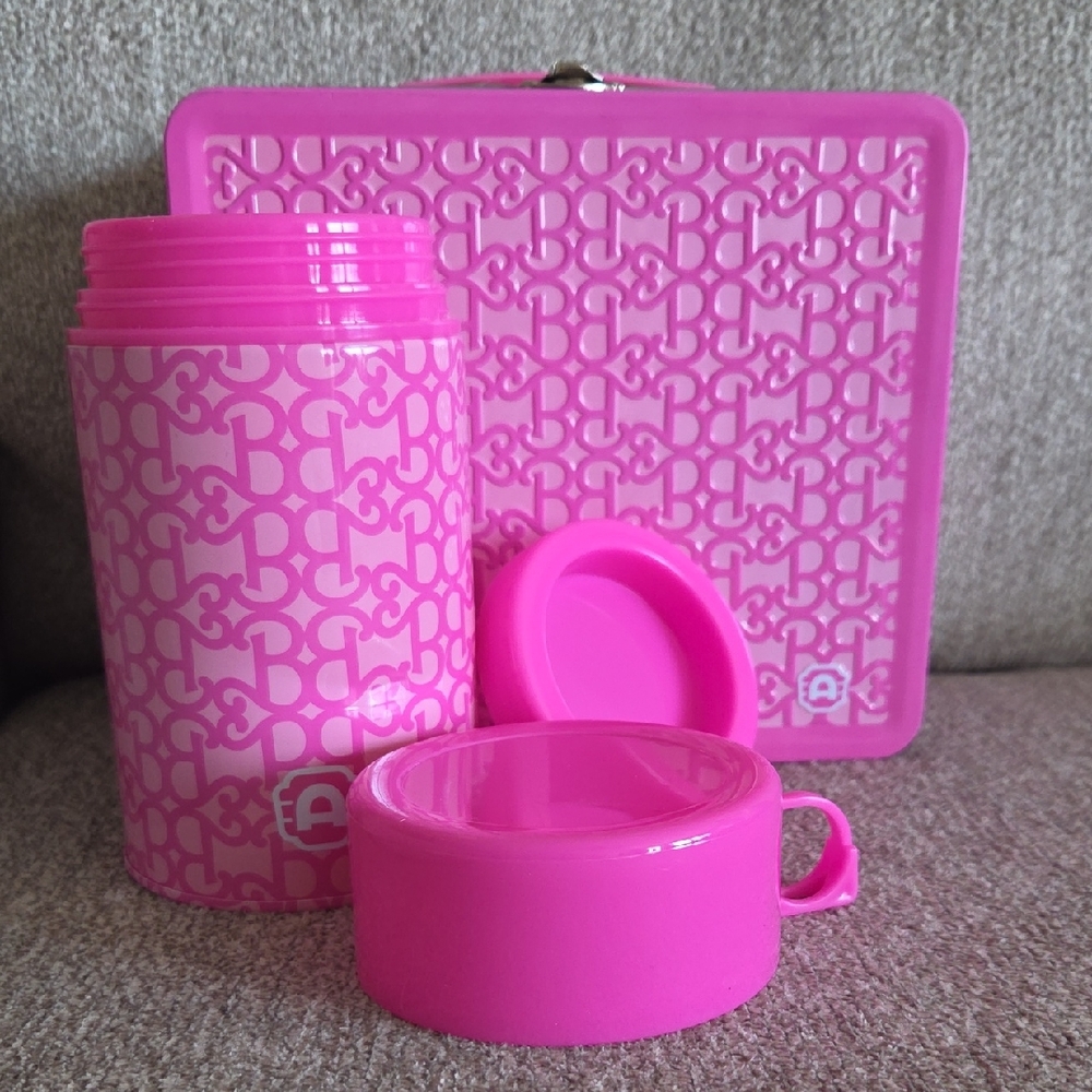 Barbie Lunch Tin And Thermos Set